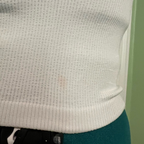 White Ribbed Tank Top - Picture 2 of 2